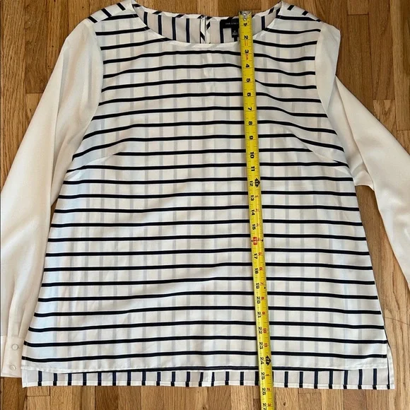 The limited. Striped Long Sleeve Women's blouse - Picture 5 of 7